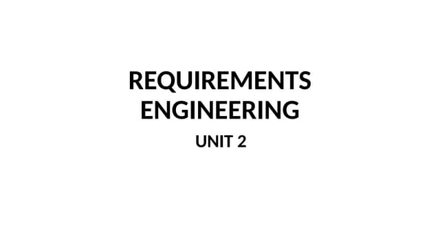 requirement engineering, types of requirement