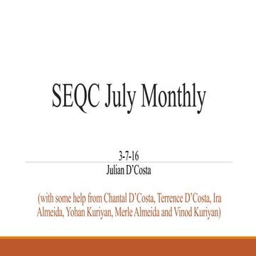 SEQC July monthly -content