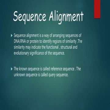 sequence alignment.pptx by university of swabi