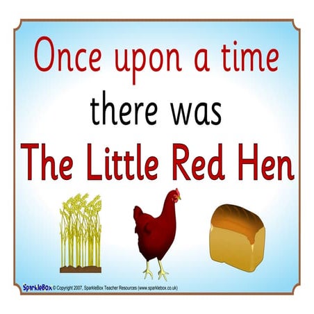 Sequence cards for Little Red Hen | PPT for Free Printable Little Red Hen Sequencing Cards