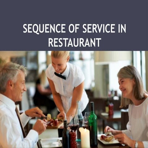 P 7 Food and Beverage cycle Service Sequence | PDF