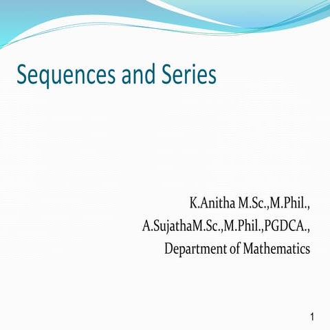 Sequences and series | PPT