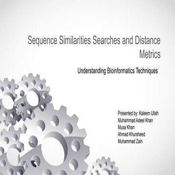 Sequence Similarities Searches and Distance Metrics.pptx