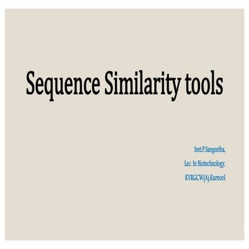 Sequence similarity tools.pptx