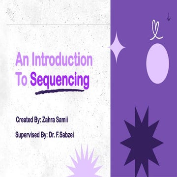 SEQUENCING.pptx, DNA, RNA, Genetics, Disease