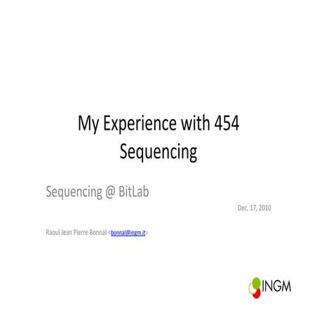 Sequencing @ BitLab