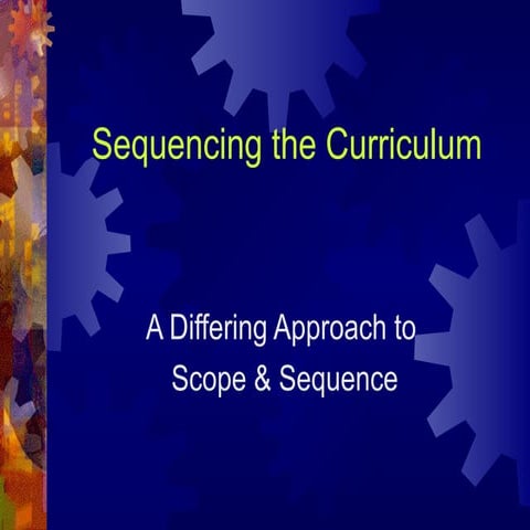 Sequencing Curriculum-UbD Model