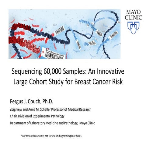 Sequencing 60,000 Samples: An Innovative Large Cohort Study for Breast Cancer...