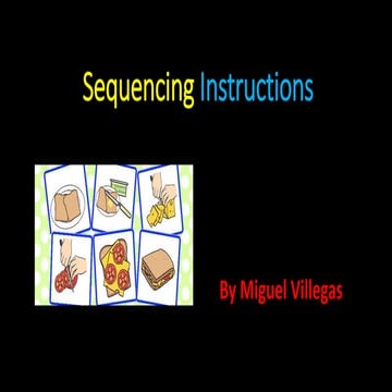 Sequencing Instructions | PPTX