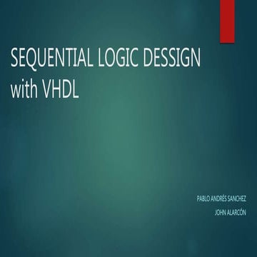 Sequential logic dessign