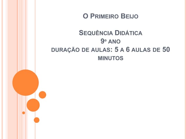 Sequência didática -  "Meu primeiro...
