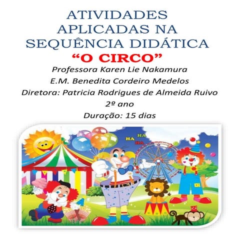 Sequência didática o circo
