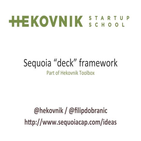 Sequoia “deck” framework
