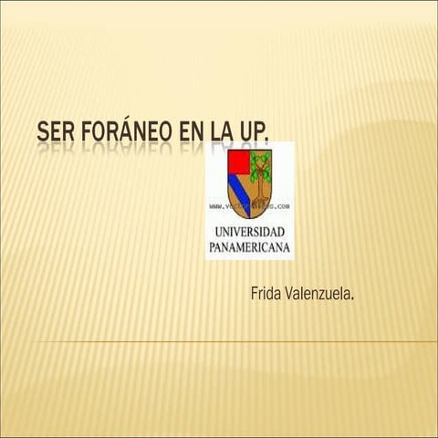 Ser Foraneo | PPT