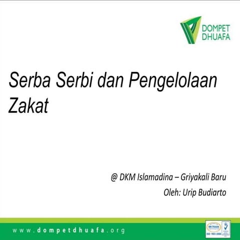 Serba Serbi dan Pengelolaan Zakat