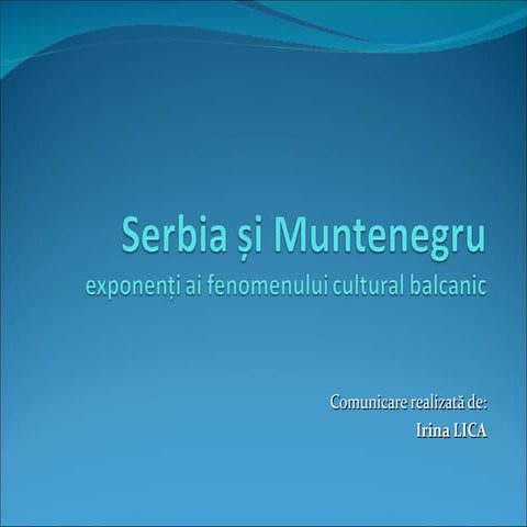 Serbia și Muntenegru