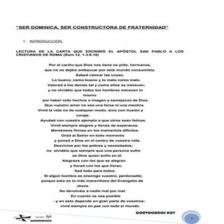 Ser dominica, ser constructor de co...