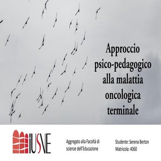 Approccio psico-pedagogico alla mal...