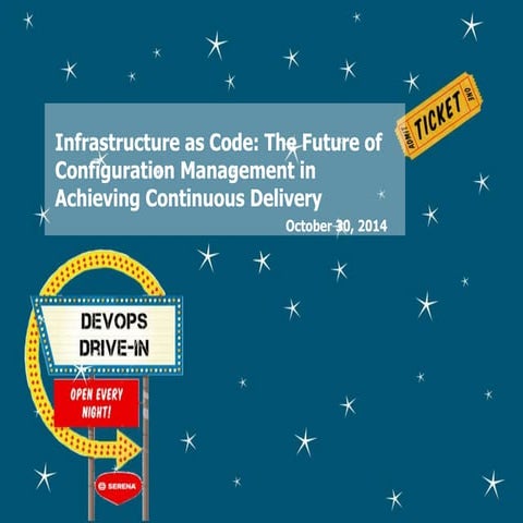 Serena DevOps Drive-in webcast with Mark Burgess, October 31