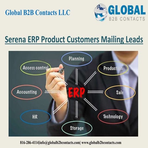 Serena ERP product customers mailing leads