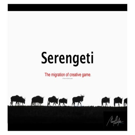 Serengeti  the migration of creative game