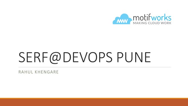 Serf@devops pune