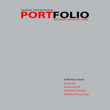 MY ARCHITECTURAL PORTFOLIO FOR APPLICATION | PDF
