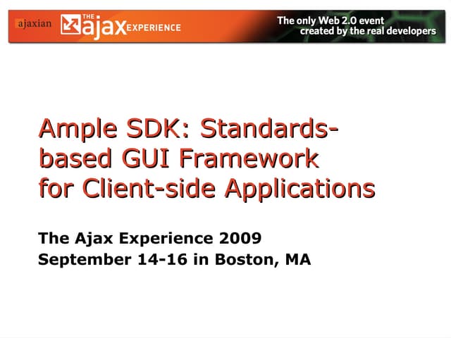 Sergey Ilinsky Presentation Ample Sdk