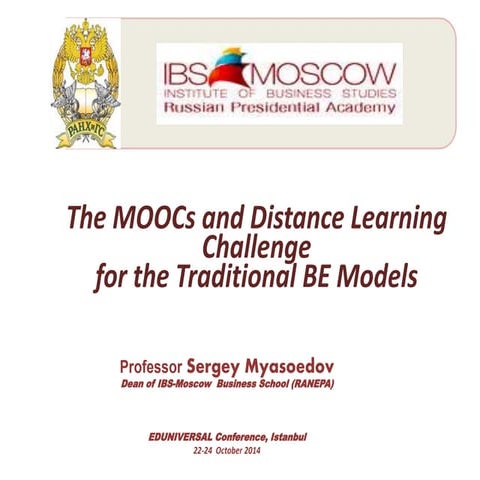 The MOOCs and Distance Learning Challenge for the Traditional Business Education Models