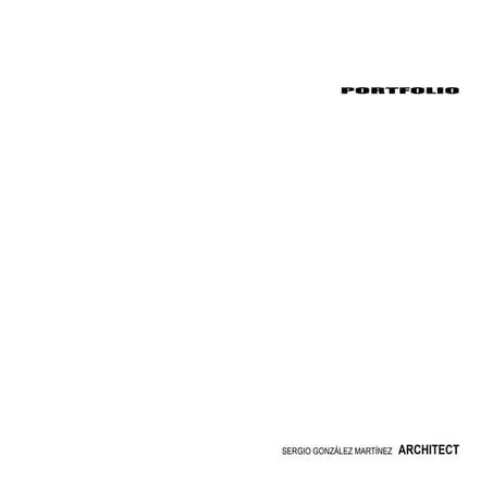 Sergio González Student Portfolio 