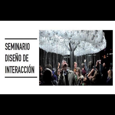 Diseño de Interacción y la relación que establecemos con los objetos ...