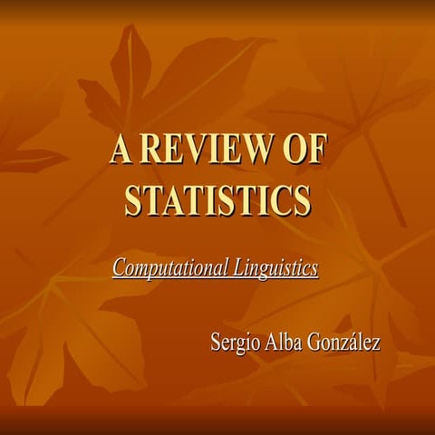Sergio S Statistics