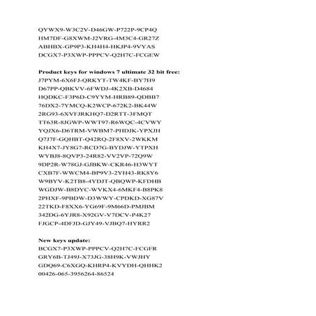 Serial key windows 7 unlimited