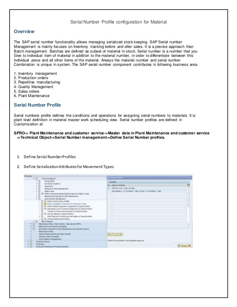 sap material serial number delivery sap material serial number delivery