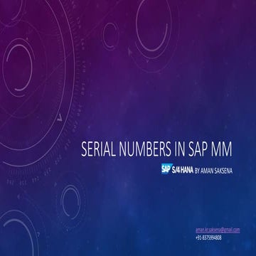 Serial Numbers in SAP MM by Aman Saksena.pptx