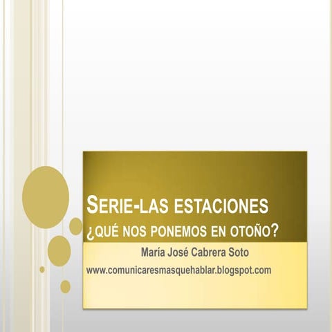 Serie las estaciones el otoño