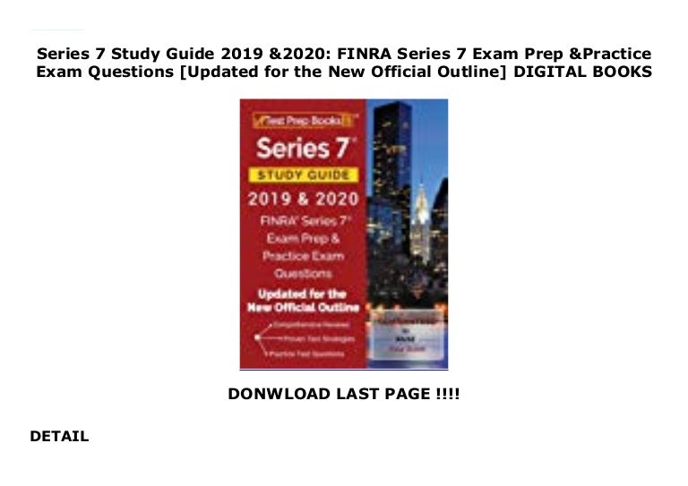 Series 7 Study Guide 2019 & 2020 FINRA Series 7 Exam Prep & Practice…