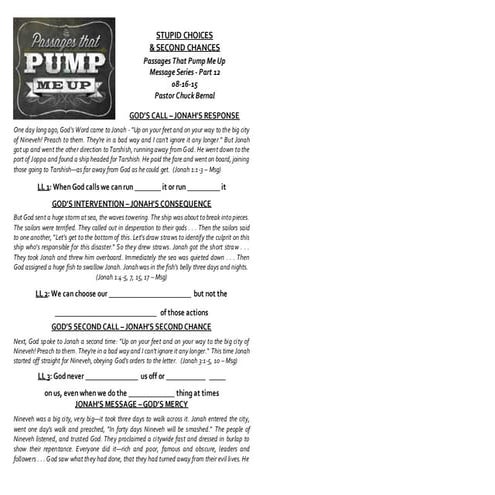 Series   passages that pump me up - part 12 -  stupid choices & second chance...