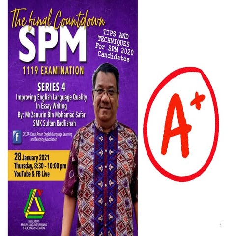 Series 4 SPM Language, essay writing explanation