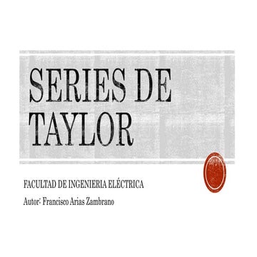 Series de taylor