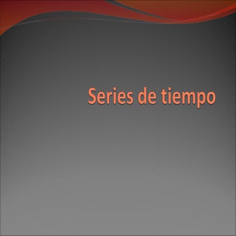 Series de tiempo