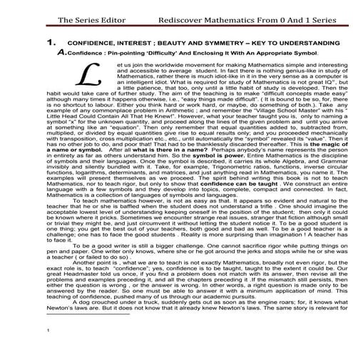 rediscover mathematics from 0 and 1