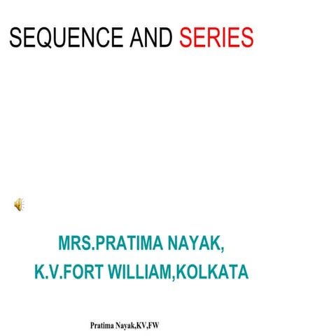 Series & Progression Mathematics