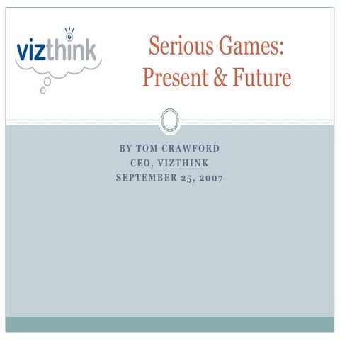 Serious Games Presentation Web
