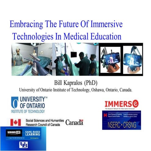Embracing The Future Of Serious Gaming and Immersive Technologies In Medical ...