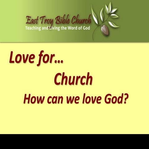 "Love For... Church"