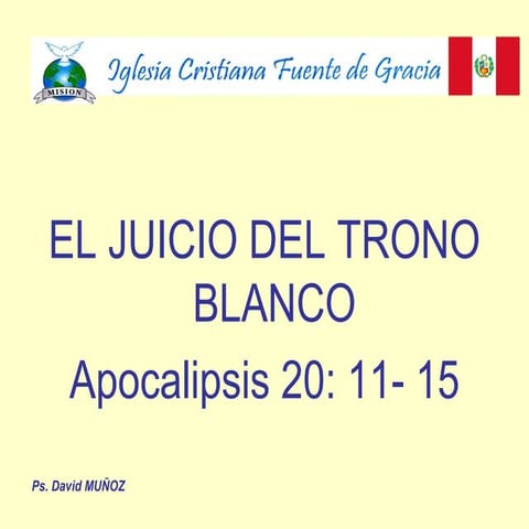 EL JUICIO DEL TRONO BLANCO