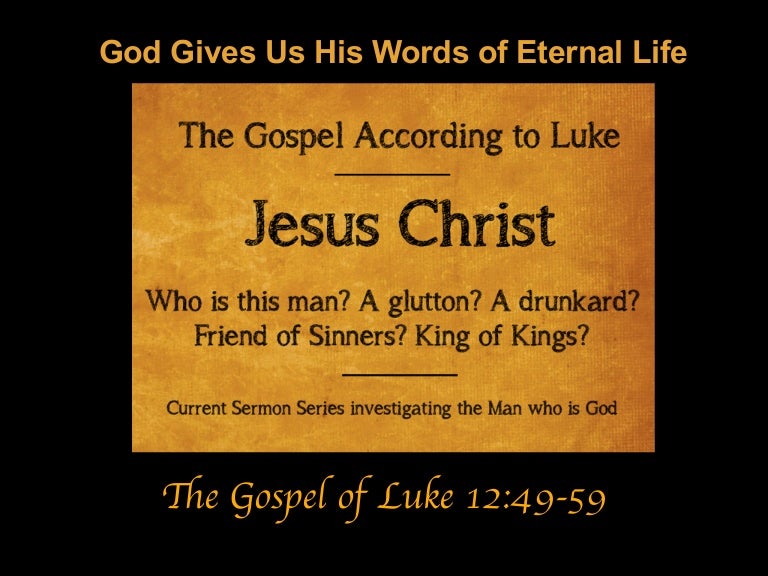 Sermon Slide Deck Reality Check s Ahead Luke 12 49 59 