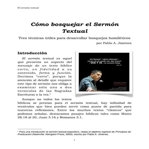 Sermon_textual. para aprender a.realizar bosquejopdf | PDF