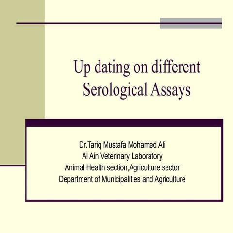 Serological assays